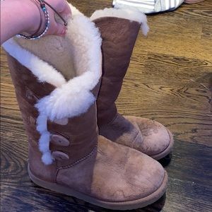 Tan button up uggs